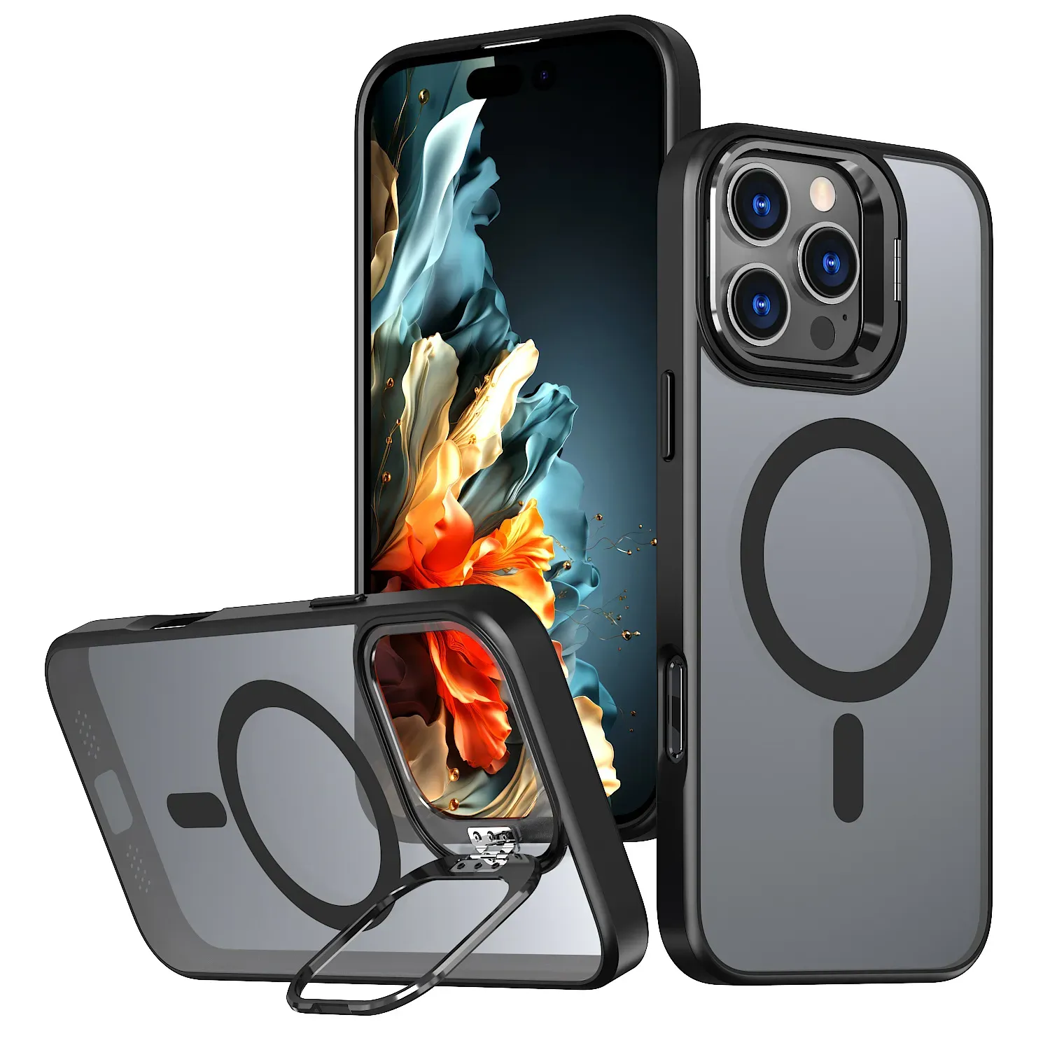 Magnetic Metal Lens Holder Phone Case